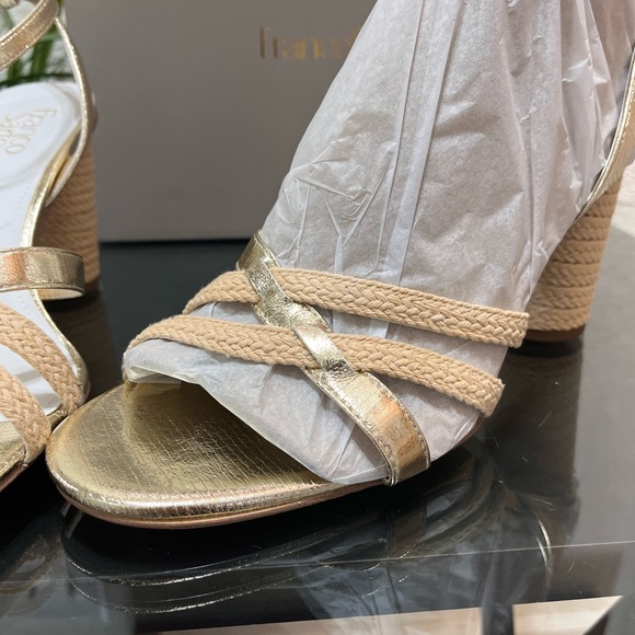 💥New In Box💥 Franco Sarto Olina Jute Block Heel Sandal Size 11 - Picture 2 of 9